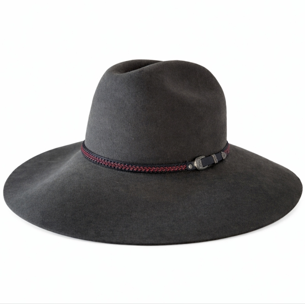 RODEO KING Gray 5X Beaver Felt Cowboy Hat Vintage 6 7/8